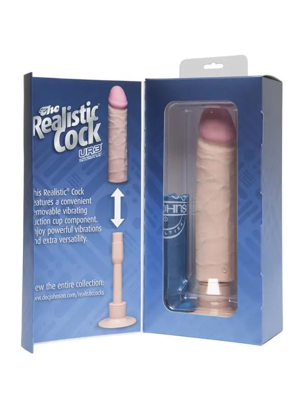 Female Sex Toys Doc Johnson Realistic Cock UR3 Vibrating 8in