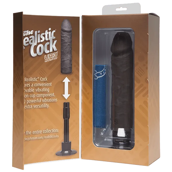 Female Sex Toys Doc Johnson Realistic Cock UR3 Vibrating 8in