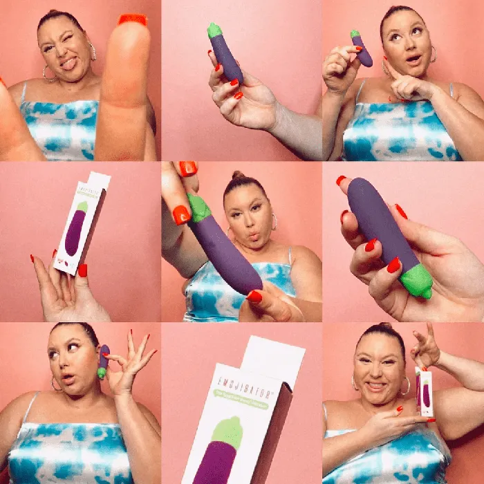 Female Sex Toys Emojibator Emojibator Eggplant Vibrator