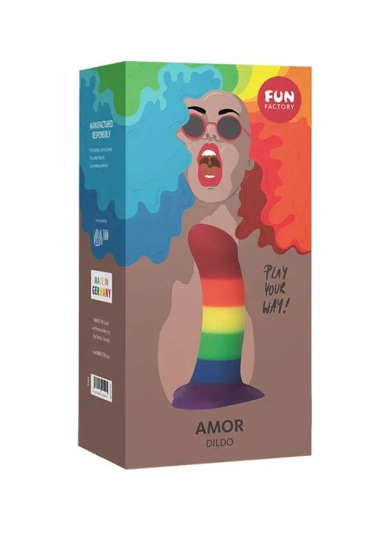 Female Sex Toys Fun Factory Fun Factory Amor Special Edition Rainbow Dildo Female Sex Toys Fun Factory Fun Factory Amor Special Edition Rainbow Dildo