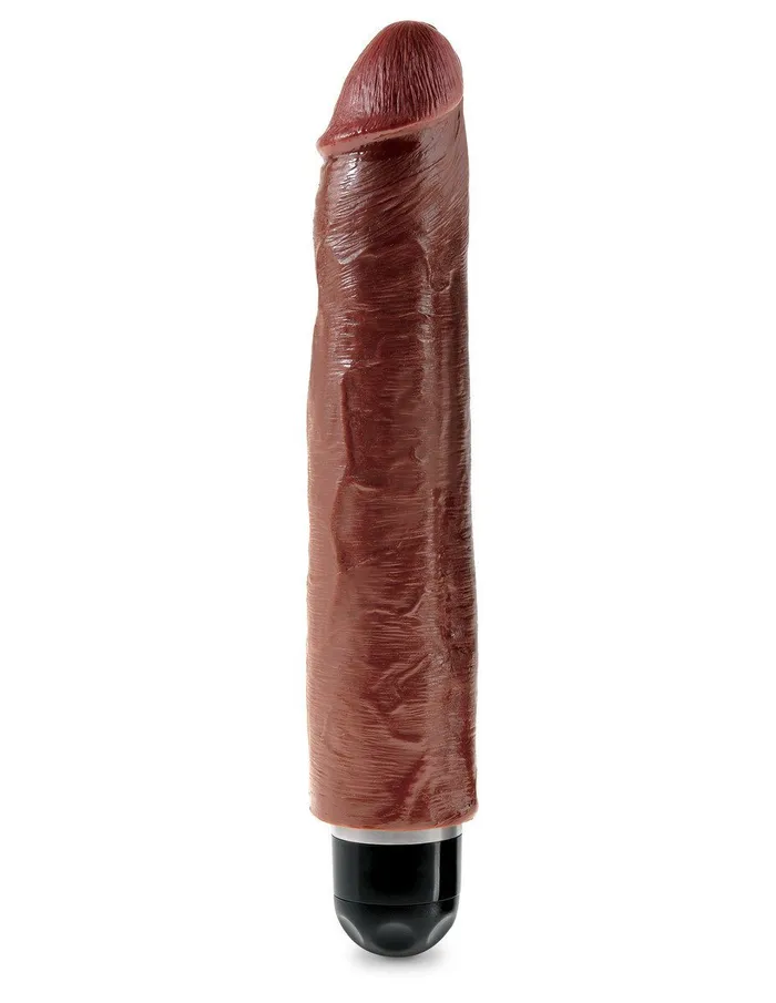 Female Sex Toys KING COCK 10 in Vibrating Stiffy REALISTIC VIBRATOR Pipedream Real Feel Series