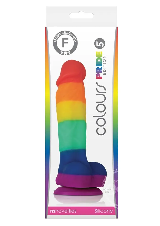 Female Sex Toys NS Novelties Colours Pride Edition Silicone Dildo Rainbow