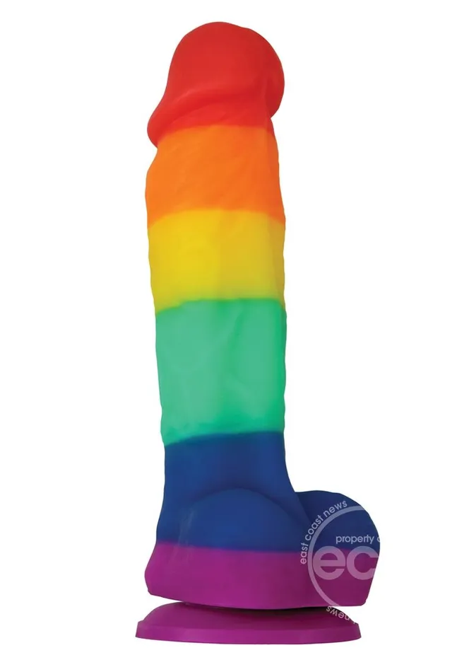 Female Sex Toys NS Novelties Colours Pride Edition Silicone Dildo Rainbow