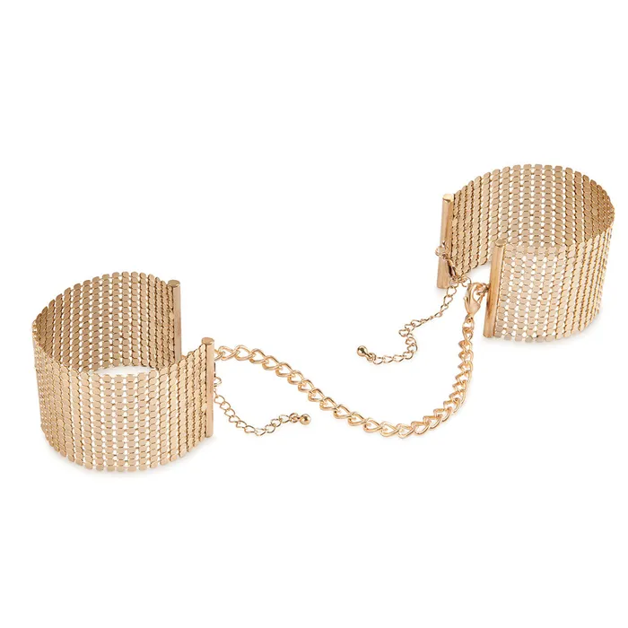 Gold Metallique Handcuffs Bijoux Indiscrets Vibrators