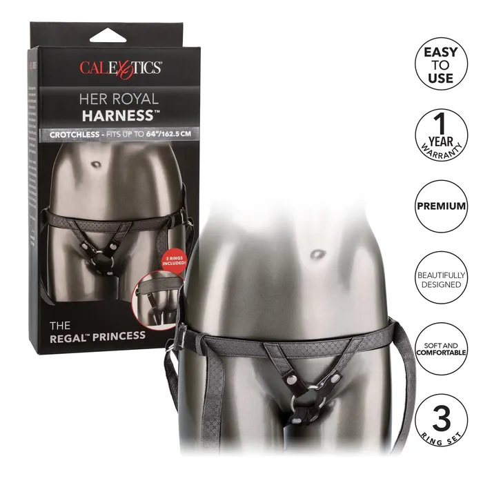 HER ROYAL HARNESS THE REGAL PRINCESS PEWTER CALIFORNIA EXOTIC NOVELTIES Female Sex Toys