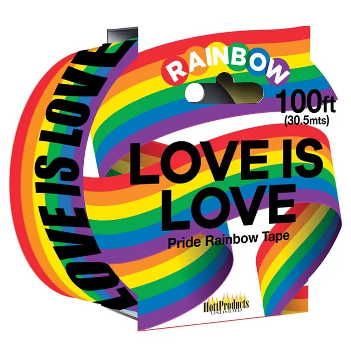 Hott Products Rainbow Caution Tape Love is Love Hott Products Vibrators