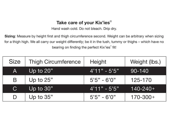 Kixies Lois Black Back Seam Thigh Highs Kixies Anal