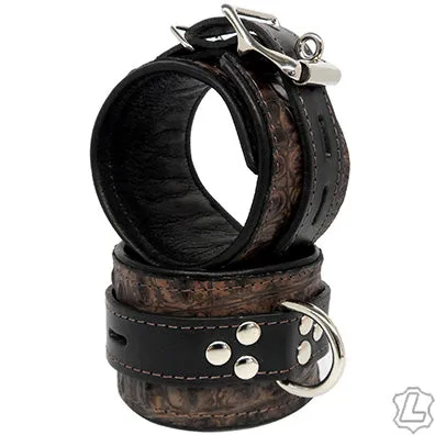 Kookie Restraints Exotic Leather Ankle Restraints Kookie Restraints Exotic Leather Ankle Restraints