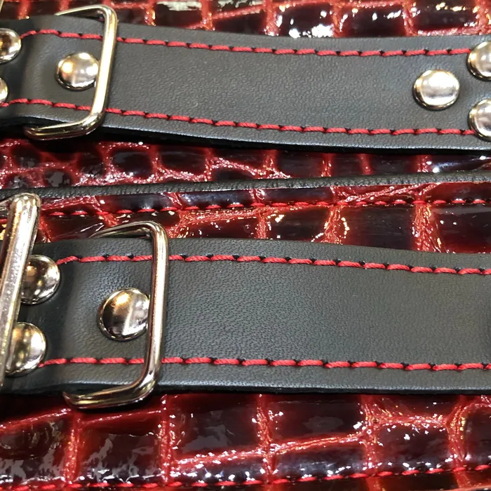 Kookie Restraints Exotic Leather Ankle Restraints Kookie Restraints Exotic Leather Ankle Restraints
