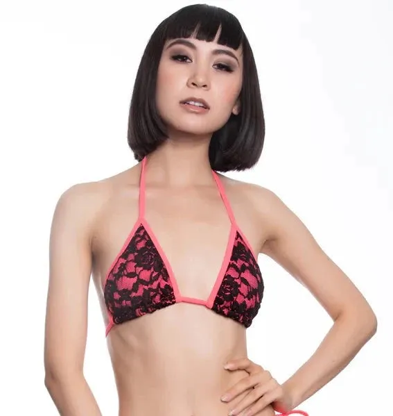 Lace Overlay Tri Top Midnight Ballerina Couples