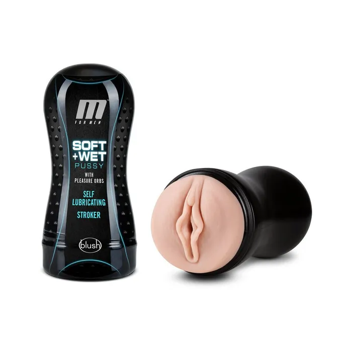 M for Men Soft and Wet Pussy with Pleasure Orbs Self Lubricating Stroker Cup Vanilla Blush Male Sex Toys M for Men Soft and Wet Pussy with Pleasure Orbs Self Lubricating Stroker Cup Vanilla Blush Male Sex Toys