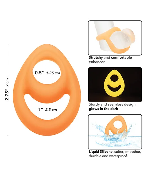 Male Sex Toys CalExotics Alpha Glow in the Dark Teardrop Cock Ring
