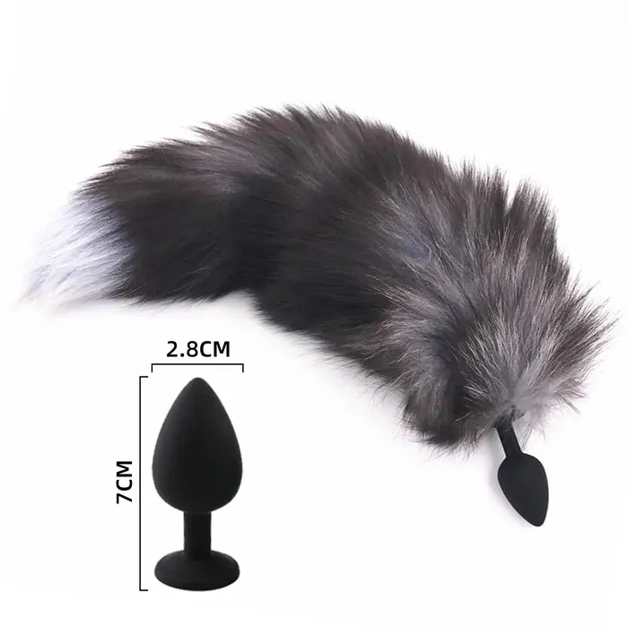 Male Sex Toys Enchanted Fox Tail Plug Stainless Steel Anal Plug with Faux Fur Tail for Role Play Romulus Male Sex Toys Enchanted Fox Tail Plug Stainless Steel Anal Plug with Faux Fur Tail for Role Play Romulus