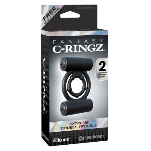 Male Sex Toys JCAP Fantasy CRingz Extreme Double Trouble