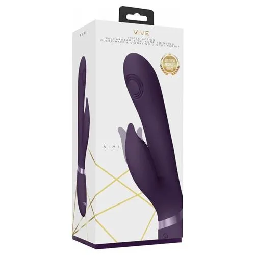 Metro Vibrators Vive Aimi triple action rechargeable swinging vibrating g spot vibrator purple Metro Vibrators Vive Aimi triple action rechargeable swinging vibrating g spot vibrator purple