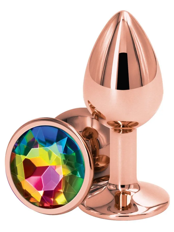 NEW SENSATIONS NOVELTIES Anal Rear Assets Rose Gold Small Diamond Butt Plug NEW SENSATIONS NOVELTIES Anal Rear Assets Rose Gold Small Diamond Butt Plug