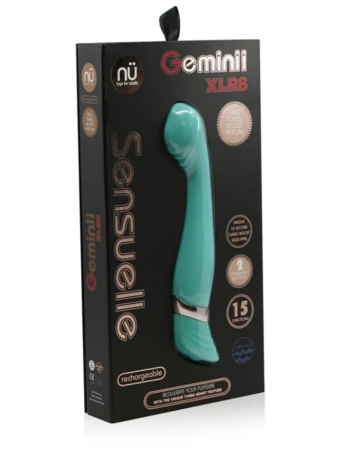 Nu Sensuelle Geminii XLR8 GSpot Vibrator with Fluttering Tip NU Sensuelle Female Sex Toys