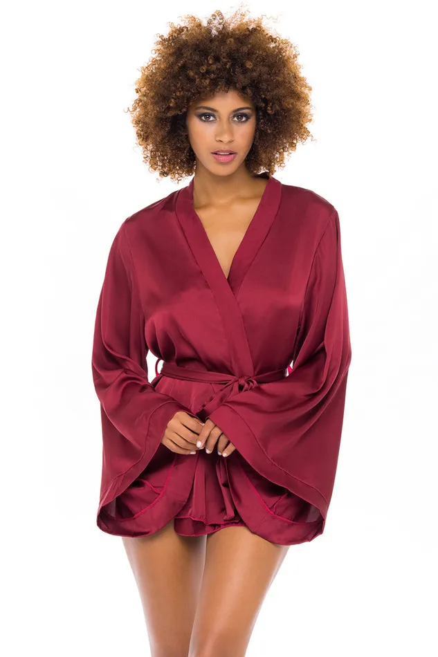 Oh La La Cheri Vibrators Oh La La Cheri Mirielle Wide Sleeves Short Robe