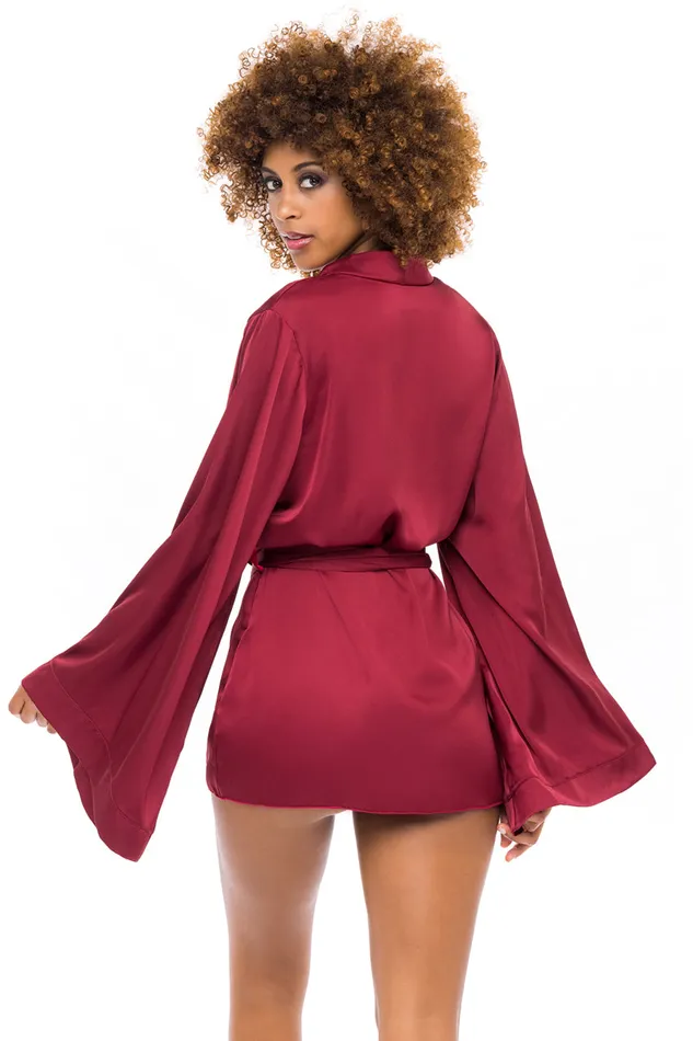 Oh La La Cheri Vibrators Oh La La Cheri Mirielle Wide Sleeves Short Robe