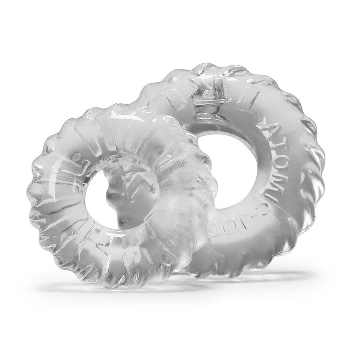 Oxballs Anal Oxballs Truckt Cockring 2 Pack Clear