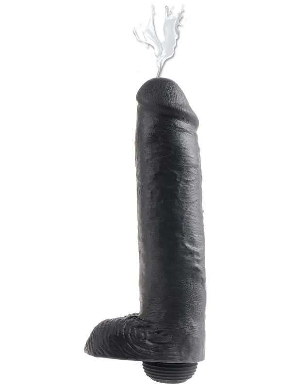 Pipedream Products Female Sex Toys KING COCK 11 in with Balls Squirting REALISTIC DILDO