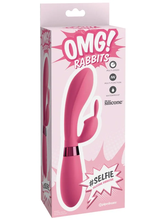 Pipedream Products Female Sex Toys OMG Rabbits Selfie Silicone Vibrator