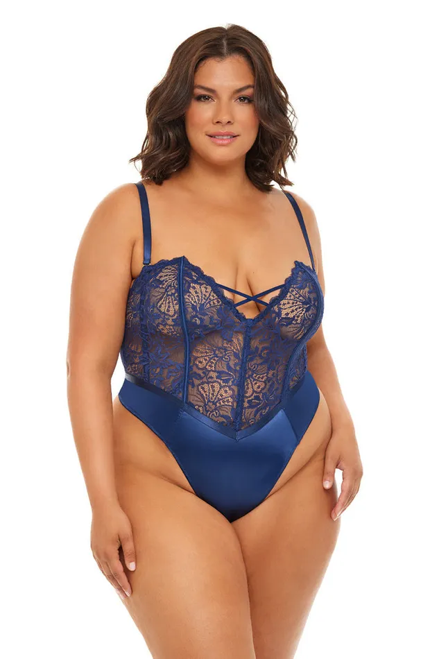 Plus Size Andie Lace Teddy Oh La La Cheri Plus Size