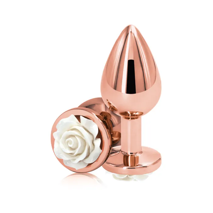 Rear Assets Rose Medium White NS Novelties Female Sex Toys