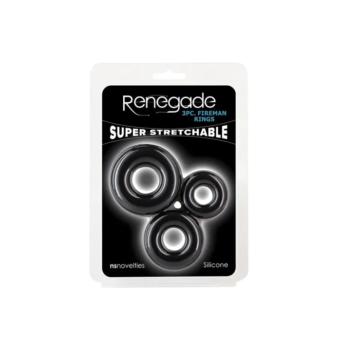 Renegade 3pc Fireman Rings NS Novelties Male Sex Toys Renegade 3pc Fireman Rings NS Novelties Male Sex Toys