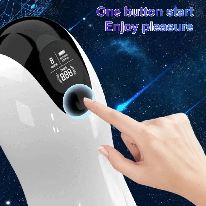 Romulus Male Sex Toys Automatic Male Masturbator Cup Vibration Blowjob Real Vagina Pocket Pussy