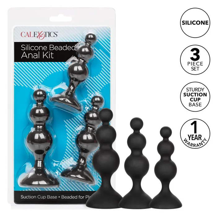 Silicone Beaded Anal Kit Calexotics Anal