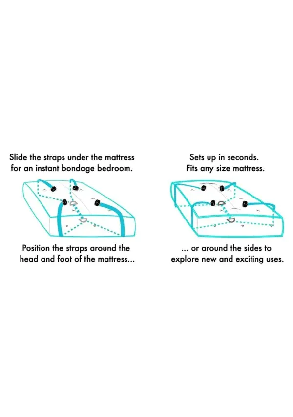 Sportsheets Sportsheets Bed Bondage Restraint Kit Couples