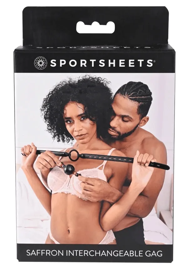 Sportsheets Vibrators Sportsheets Saffron Interchangeable Gag