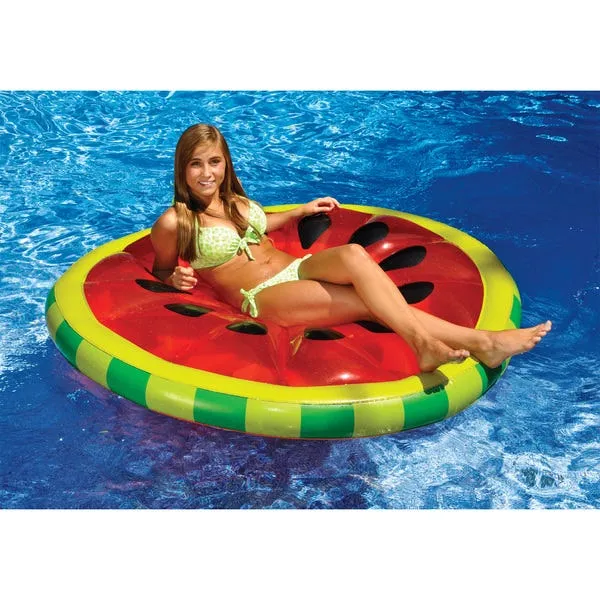 Swimline Watermelon Slice Island Floaty Vibrators