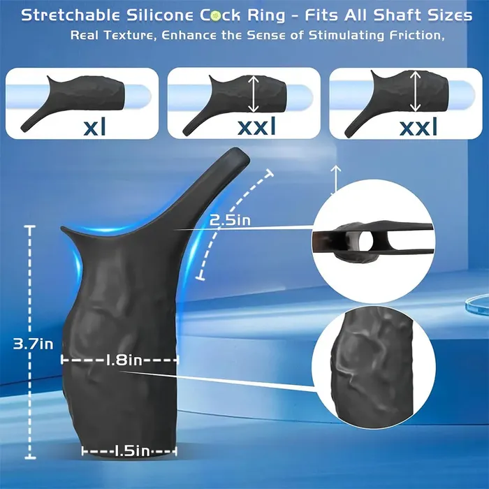 Vibrating Penis Sleeve Cock Ring for Men GSpot PSpot Stimulation Male Sex Devices Sext Toys and Penis Sleeve Vibrator Romulus Male Sex Toys
