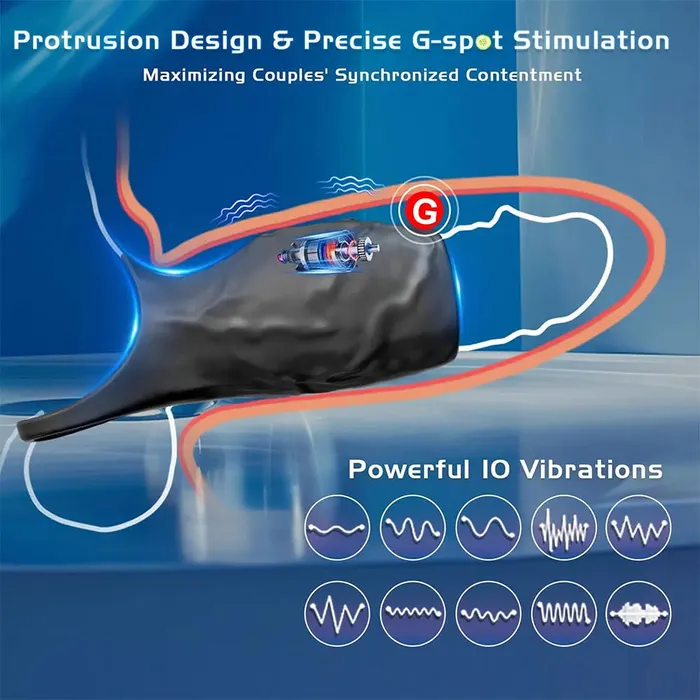 Vibrating Penis Sleeve Cock Ring for Men GSpot PSpot Stimulation Male Sex Devices Sext Toys and Penis Sleeve Vibrator Romulus Male Sex Toys