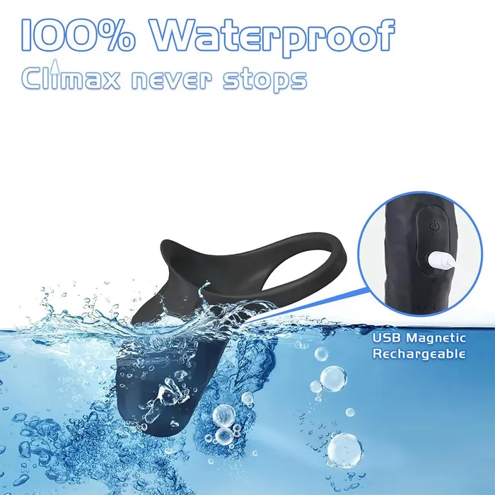Vibrating Penis Sleeve Cock Ring for Men GSpot PSpot Stimulation Male Sex Devices Sext Toys and Penis Sleeve Vibrator Romulus Male Sex Toys