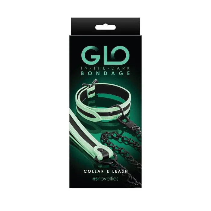 Vibrators NS Novelties NS Novelties GLO Bondage Green Collar Leash