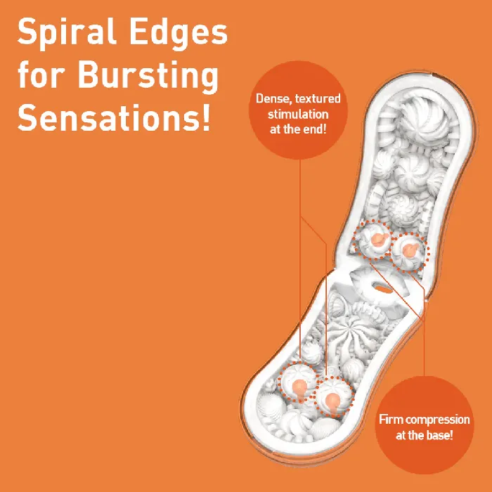 Vibrators Tenga Tenga Flip Orb Sunset Orange