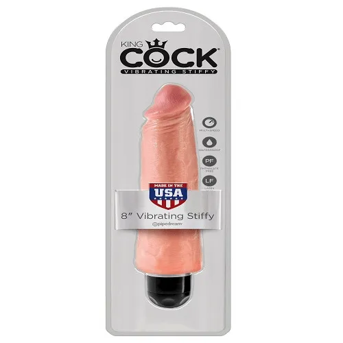 Windsor Dildos King Cock 8 Vibrating Dildo Flesh
