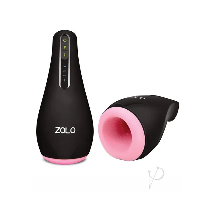Zolo Heatstroke Rechargeable Vibrating And Warming Masturbator BlackVanilla Zolo Male Sex Toys